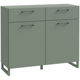 Florence Sali 2 Door 2 Drawer Sage Green Sideboard - Size: 93.4 x 109.9 x 41.1cm - Furniture To Go - Wilko - thumbnail 3