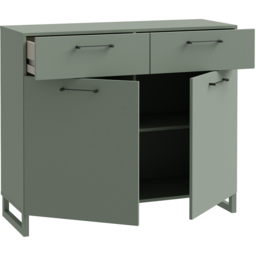 Florence Sali 2 Door 2 Drawer Sage Green Sideboard - Size: 93.4 x 109.9 x 41.1cm - Furniture To Go - Wilko - thumbnail 5