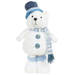 Extendable Frosty Bear Blue - White and Blue - Wilko