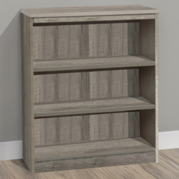 R White Cabinets 3 Shelf Grey Nebraska Mid Height Bookcase - Wilko - thumbnail 1