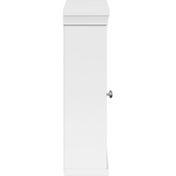 Teamson Home Single Door White Wooden Removable Mirrored Medicine Cabinet with Crown Moulded Top - Size: 50.8 x 14.0 x 47.0cm - Wilko - thumbnail 5
