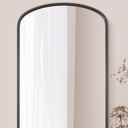 The Angustus Black Arched Leaner Wall Mirror 200 x 100cm - MirrorOutlet - Wilko - thumbnail 4