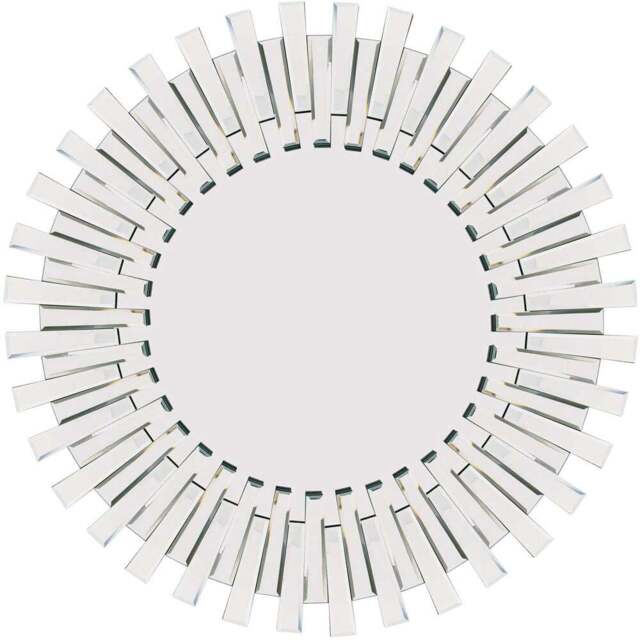 Starburst Stylised All Glass Wall Mirror 120cm - Size: 120 x 120cm - Black - MirrorOutlet - Wilko - image 1