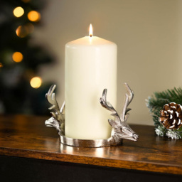 Marco Paul Silver Double Head Reindeer Candle Holder - Size: 22 x 12.5 x 11.5cm - Wilko - thumbnail 6