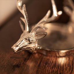 Marco Paul Silver Double Head Reindeer Candle Holder - Size: 22 x 12.5 x 11.5cm - Wilko - thumbnail 5