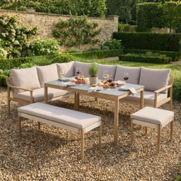 Newmarket Corner Sofa Set - Cream - Malay - Wilko - thumbnail 4