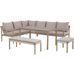 Newmarket Corner Sofa Set - Cream - Malay - Wilko - thumbnail 3