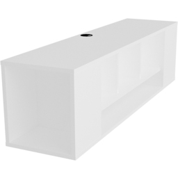 Decorotika Paldi 6 Shelf White Floating TV Unit - Size: 38.8 x 135 x 35.2cm - Wilko - thumbnail 4