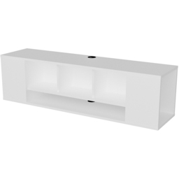 Decorotika Paldi 6 Shelf White Floating TV Unit - Size: 38.8 x 135 x 35.2cm - Wilko - thumbnail 3