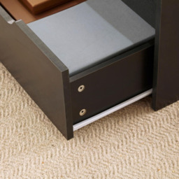 Home Source Bruges 2 Drawer Single Shelf Black Lift Up Coffee Table - Size: 40 x 105 x 45cm - Wilko - thumbnail 4