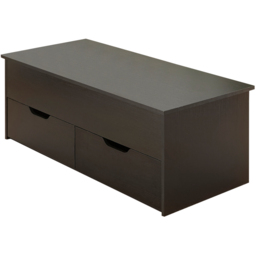 Home Source Bruges 2 Drawer Single Shelf Black Lift Up Coffee Table - Size: 40 x 105 x 45cm - Wilko - thumbnail 3