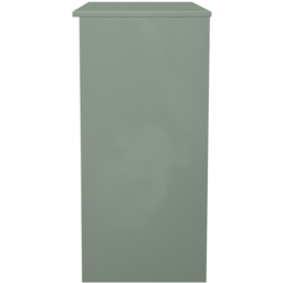 Crowndale Bora 2 Drawer Single Shelf Gold Oak and Reed Green Vanity - Size: 39 x 95 x 80cm - Wilko - thumbnail 4