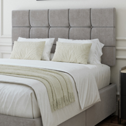 Bedmaster Double Seal Grey Naples Linen Divan Base with Pearl Headboard - Wilko - thumbnail 3