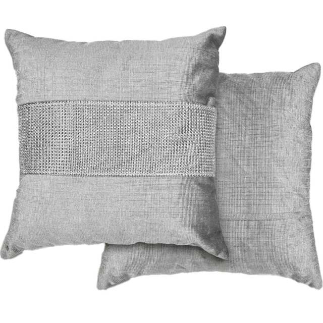 Serene Melia Grey Cushion Cover 43 x 43cm - Wilko - image 1