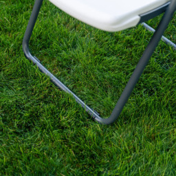Lifetime Products Set of 4 Foldable Loop Leg Chair - Size: 83 x 54.6 x 46.9cm - White - Wilko - thumbnail 6