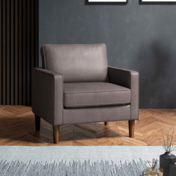 Bexhill 4 Seater Grey Faux Leather Sofa Suite - Wilko - thumbnail 7