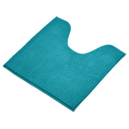 Mayfair Jade Shaggy Noodle Bath Mat 50 x 80cm - Blue - Wilko - thumbnail 4