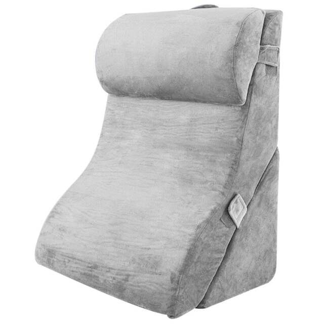 Costway Grey Bed Wedge Pillow Set 3 Piece - Size: Single - Wilko - image 1