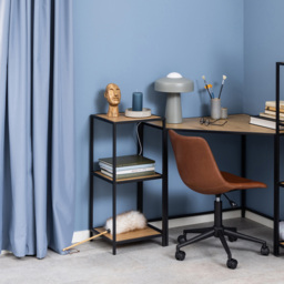 Florence Seaford 2 Shelf Oak and Black Metal Bookcase - Furniture To Go - Wilko - thumbnail 5