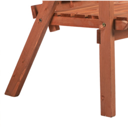 Outsunny Antique Orange Wooden Companion Seat - Size: 2 Seater - Wilko - thumbnail 5