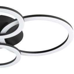 EGLO Parrapos-Z Modern Black Smart Control Colour Changing Ceiling Light 45cm - Size: 61.5 x 45 x 8cm - Wilko - thumbnail 4