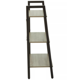 Premier Housewares Bradbury 3 Shelf Grey Oak Veneer Ladder Bookshelf - Interiors by Premier - Wilko - thumbnail 4