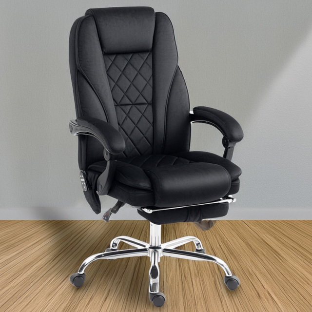Vinsetto Black Heated Reclining Massage Office Chair - Size: 119 x 67 x 72cm - Wilko - image 1