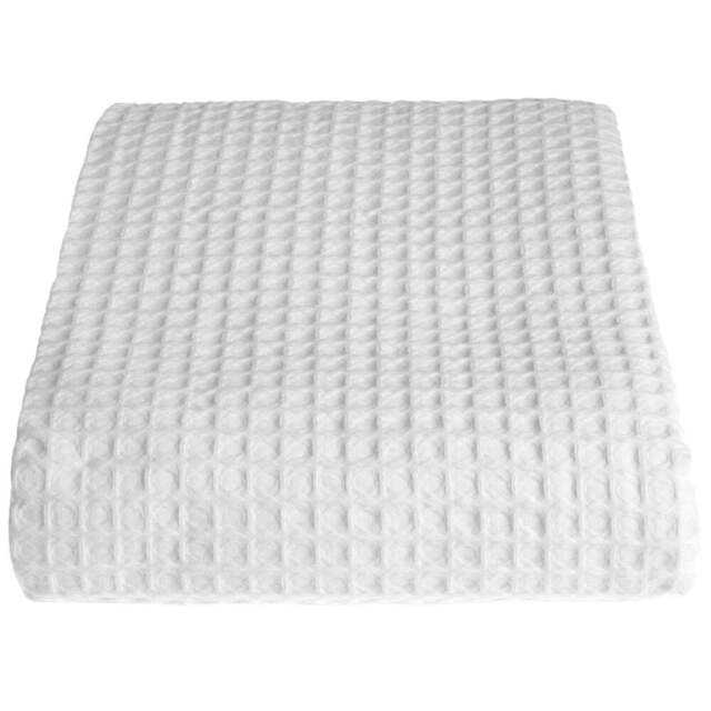 Allure Home Fashions Hotel White Waffle Throw Blanket 175 x 225cm - Wilko - image 1