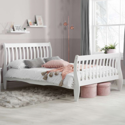 Belford Small Double White Wooden Bed - Birlea - Wilko - thumbnail 1