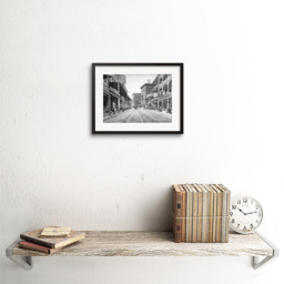 Wee Blue Coo Vintage St Charles Street 1900 New Orleans Framed Wall Art Print 23 x 18cm - Size: 25.9 x 20.6 x 1.5cm - Grey - Wilko - thumbnail 3