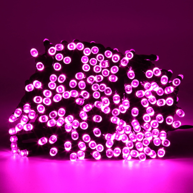 The Christmas Workshop 200 Pink LED String Light - Wilko - image 1