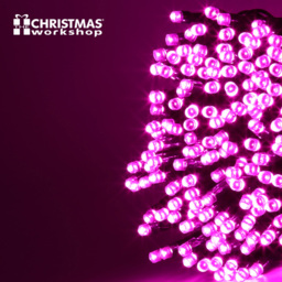 The Christmas Workshop 200 Pink LED String Light - Wilko - thumbnail 4