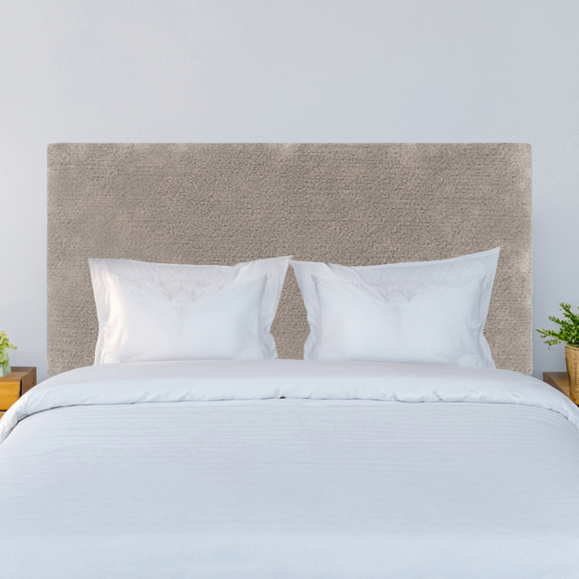 Bedmaster Valencia King Size Silver Chenille Plain Headboard - Wilko - image 1