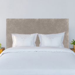 Bedmaster Valencia King Size Silver Chenille Plain Headboard - Wilko