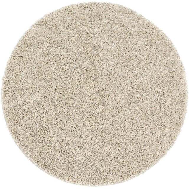 My Rug Stone Round Rug 100cm - Size: 100 x 100 x 2cm - Cream - Wilko - image 1