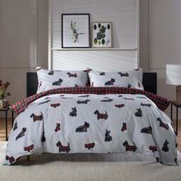 The Lyndon Company Hattie Super King Size Grey and Green Reversible Duvet Set - Wilko - thumbnail 1