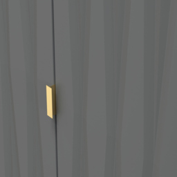 Crowndale Diamond Ready Assembled 2 Door Matt Shadow and Grey Tall Double Wardrobe - Wilko - thumbnail 6