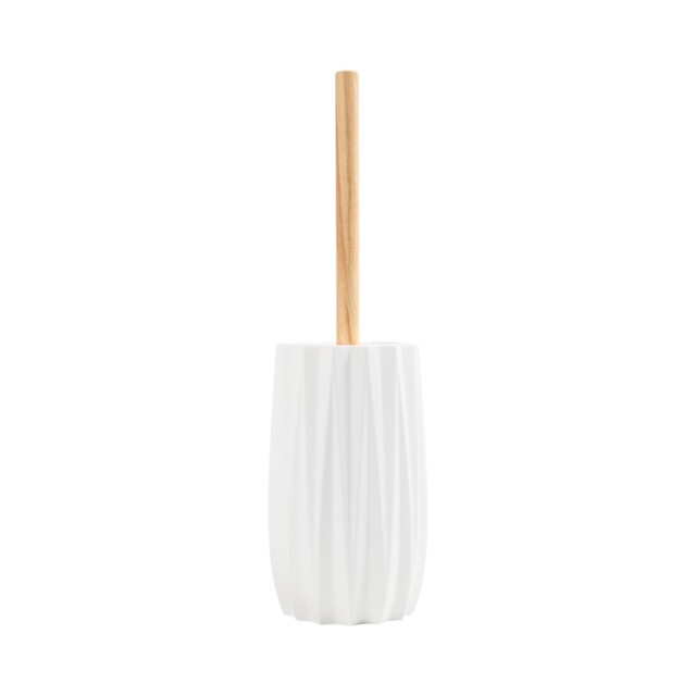 Milan Polyresin Toilet Brush Holder White - Wilko - image 1