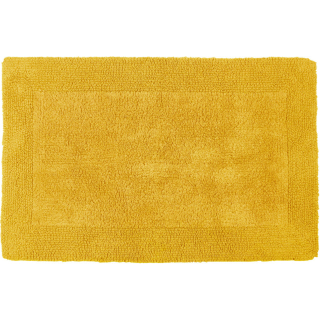 Allure Bath Fashions Elegance Mustard Reversible Bath Mat 53 x 85cm - Yellow - Wilko - image 1