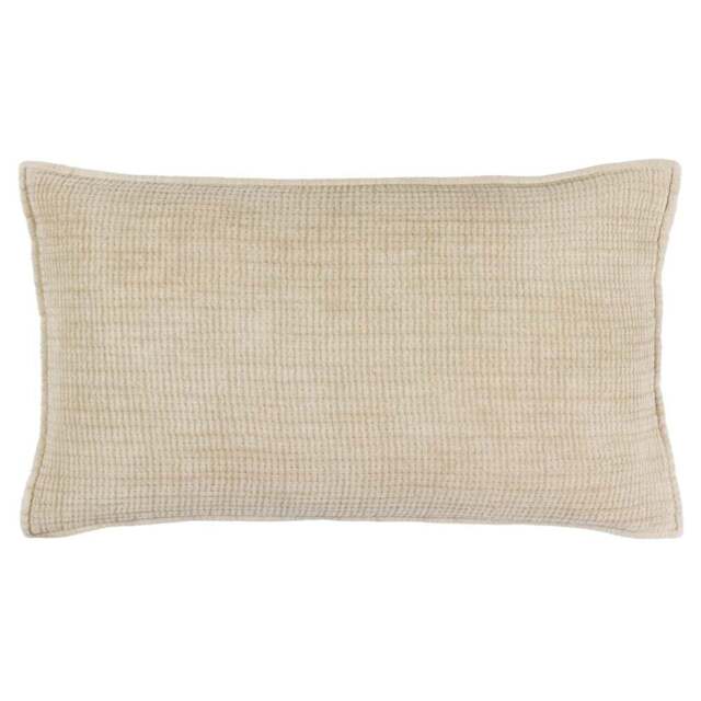 Yard Ribble Natural Acid Wash Cushion - Size: 60 x 40 cm - Cream - Yard Living - Wilko - image 1