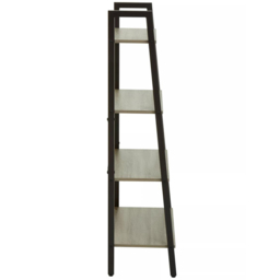 Premier Housewares Bradbury 4 Shelf Grey Oak Veneer Ladder Bookshelf - Interiors by Premier - Wilko - thumbnail 4