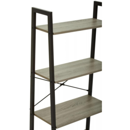 Premier Housewares Bradbury 4 Shelf Grey Oak Veneer Ladder Bookshelf - Interiors by Premier - Wilko - thumbnail 7