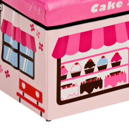 Premier Housewares Pink Cake Shop Storage Box and Seat - Size: 49 x 31 x 33cm - Wilko - thumbnail 7