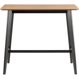 Florence Roxby 4 Seater Bar Dining Table Black and Oak - Wilko - thumbnail 5