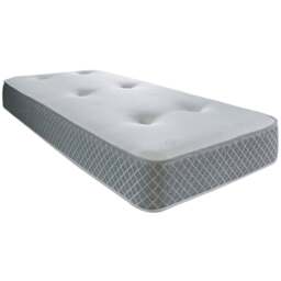 Starlight Beds European Small Single Tufted Hybrid Memory Foam and Spring Mattress - Grey - Wilko - thumbnail 1