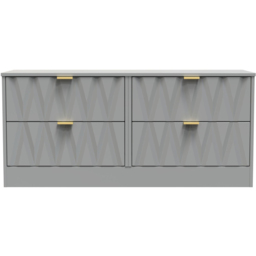 Crowndale Las Vegas 4 Drawer Dusk Grey Chest of Drawers Ready Assembled - Wilko - thumbnail 4