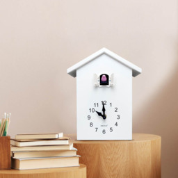 Walplus White Cuckoo Window Clock 25cm - Size: 25 x 10 x 2cm - Wilko - thumbnail 3