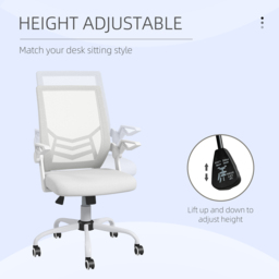 Portland White Swivel Office Computer Chair - Size: 62.5 x 55 x 104cm - Wilko - thumbnail 5