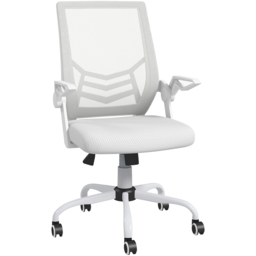 Portland White Swivel Office Computer Chair - Size: 62.5 x 55 x 104cm - Wilko - thumbnail 3