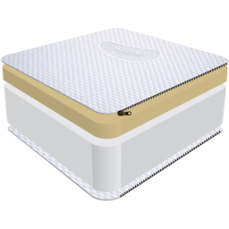 Sareer Matrah Diamond 6 + 2 Small Single Memory Foam Mattress - White - Wilko - thumbnail 5